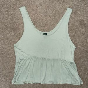 Light green babydoll tank